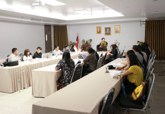 ภาพกิจกรรม คณะวิทยาศาสตร์และเทคโนโลยี จัดการประชุมจัดห้องเรียนตามรายวิชาสอนภาคปกติกำแพงเพชร ภาคเรียนที่ 1 ปีการศึกษา 2561