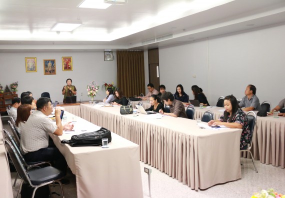 ภาพกิจกรรม คณะวิทยาศาสตร์และเทคโนโลยี จัดการประชุมจัดห้องเรียนตามรายวิชาสอนภาคปกติกำแพงเพชร ภาคเรียนที่ 1 ปีการศึกษา 2561