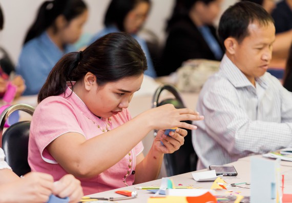 ภาพกิจกรรม คณะวิทยาศาสตร์และเทคโนโลยี จัดโครงการอบรมเชิงปฏิบัติการวิทยากรสำหรับสะเต็มศึกษา (STEM Education)