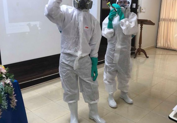 ภาพกิจกรรม โปรแกรมวิชาเคมี จัดการอบรมเชิงปฏิบัติการความปลอดภัยในห้องปฏิบัติการสำหรับครูเคมี