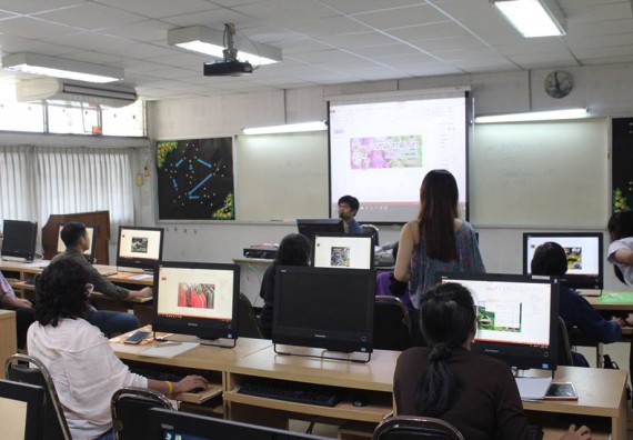 ภาพกิจกรรม โปรแกรมวิชาวิทยาการคอมพิวเตอร์ จัดการอบรมเชิงปฏิบัติการการสร้างเพจบนสื่อสังคมออนไลน์เพื่อประกอบธุรกิจบนเครือข่าย