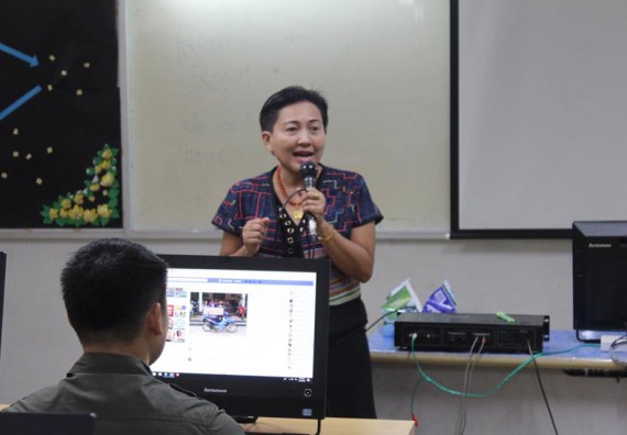 ภาพกิจกรรม โปรแกรมวิชาวิทยาการคอมพิวเตอร์ จัดการอบรมเชิงปฏิบัติการการสร้างเพจบนสื่อสังคมออนไลน์เพื่อประกอบธุรกิจบนเครือข่าย