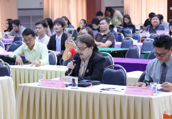 ภาพกิจกรรม คณะวิทยาศาสตร์และเทคโนโลยี เข้าร่วมโครงการนำเสนอแนวปฏิบัติที่ดีของหลักสูตร หน่วยงานสายสนับสนุน ด้านการบริการวิชาการ ด้านศิลปวัฒนธรรม ด้านการวิจัย และด้านการบูรณาการพันธกิจ ประจำปีการศึกษา 2560