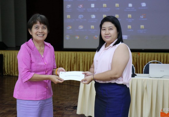 ภาพกิจกรรม คณะวิทยาศาสตร์และเทคโนโลยี เข้าร่วมโครงการนำเสนอแนวปฏิบัติที่ดีของหลักสูตร หน่วยงานสายสนับสนุน ด้านการบริการวิชาการ ด้านศิลปวัฒนธรรม ด้านการวิจัย และด้านการบูรณาการพันธกิจ ประจำปีการศึกษา 2560