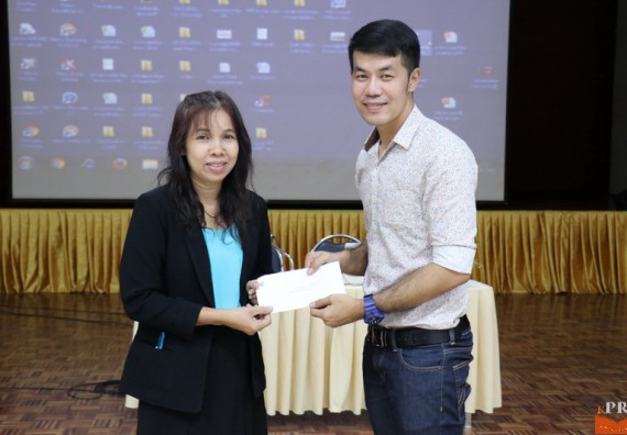 ภาพกิจกรรม คณะวิทยาศาสตร์และเทคโนโลยี เข้าร่วมโครงการนำเสนอแนวปฏิบัติที่ดีของหลักสูตร หน่วยงานสายสนับสนุน ด้านการบริการวิชาการ ด้านศิลปวัฒนธรรม ด้านการวิจัย และด้านการบูรณาการพันธกิจ ประจำปีการศึกษา 2560