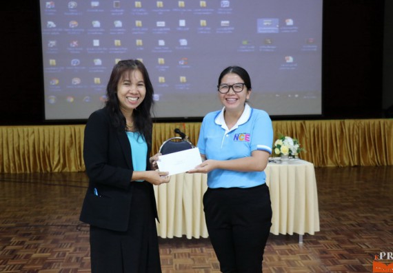 ภาพกิจกรรม คณะวิทยาศาสตร์และเทคโนโลยี เข้าร่วมโครงการนำเสนอแนวปฏิบัติที่ดีของหลักสูตร หน่วยงานสายสนับสนุน ด้านการบริการวิชาการ ด้านศิลปวัฒนธรรม ด้านการวิจัย และด้านการบูรณาการพันธกิจ ประจำปีการศึกษา 2560