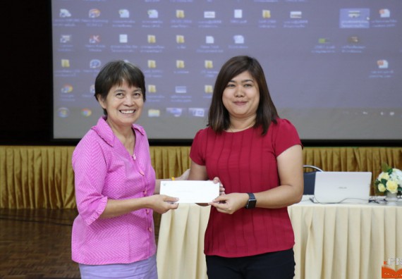 ภาพกิจกรรม คณะวิทยาศาสตร์และเทคโนโลยี เข้าร่วมโครงการนำเสนอแนวปฏิบัติที่ดีของหลักสูตร หน่วยงานสายสนับสนุน ด้านการบริการวิชาการ ด้านศิลปวัฒนธรรม ด้านการวิจัย และด้านการบูรณาการพันธกิจ ประจำปีการศึกษา 2560