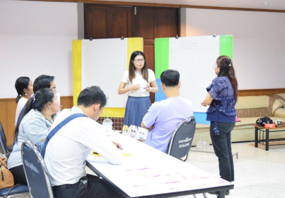 ภาพกิจกรรม คณะวิทยาศาสตร์และเทคโนโลยี เข้าร่วมอบรมการพัฒนาชุดโครงการวิจัยร่วมกับพี่เลี้ยงนักวิจัย