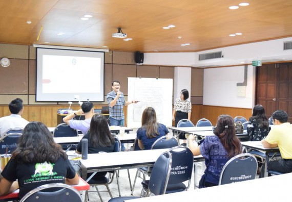 ภาพกิจกรรม คณะวิทยาศาสตร์และเทคโนโลยี เข้าร่วมอบรมการพัฒนาชุดโครงการวิจัยร่วมกับพี่เลี้ยงนักวิจัย