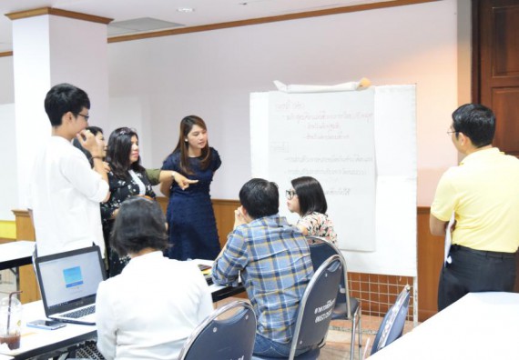 ภาพกิจกรรม คณะวิทยาศาสตร์และเทคโนโลยี เข้าร่วมอบรมการพัฒนาชุดโครงการวิจัยร่วมกับพี่เลี้ยงนักวิจัย