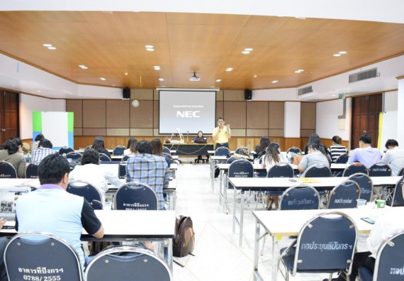 ภาพกิจกรรม คณะวิทยาศาสตร์และเทคโนโลยี เข้าร่วมอบรมการพัฒนาชุดโครงการวิจัยร่วมกับพี่เลี้ยงนักวิจัย