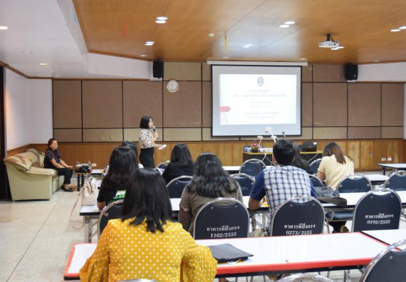 ภาพกิจกรรม คณะวิทยาศาสตร์และเทคโนโลยี เข้าร่วมอบรมการพัฒนาชุดโครงการวิจัยร่วมกับพี่เลี้ยงนักวิจัย