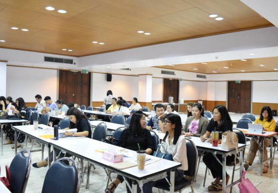 ภาพกิจกรรม คณะวิทยาศาสตร์และเทคโนโลยี เข้าร่วมอบรมการพัฒนาชุดโครงการวิจัยร่วมกับพี่เลี้ยงนักวิจัย