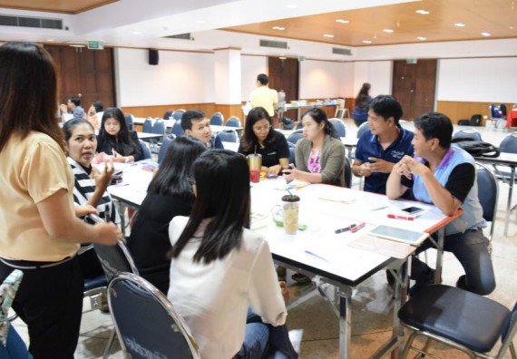 ภาพกิจกรรม คณะวิทยาศาสตร์และเทคโนโลยี เข้าร่วมอบรมการพัฒนาชุดโครงการวิจัยร่วมกับพี่เลี้ยงนักวิจัย