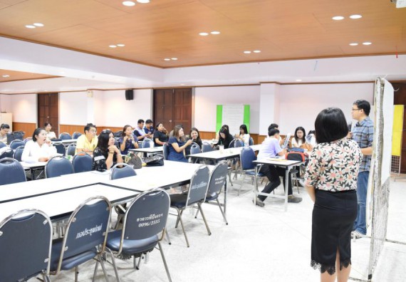 ภาพกิจกรรม คณะวิทยาศาสตร์และเทคโนโลยี เข้าร่วมอบรมการพัฒนาชุดโครงการวิจัยร่วมกับพี่เลี้ยงนักวิจัย