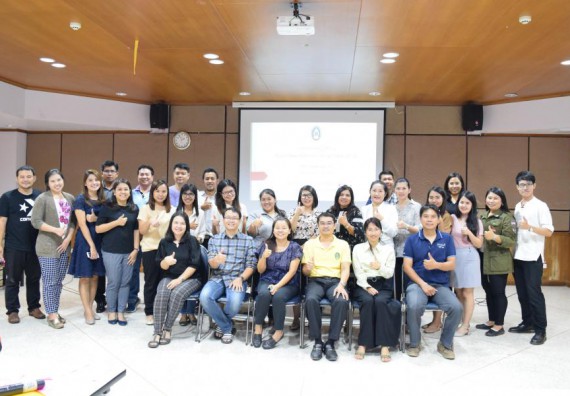 ภาพกิจกรรม คณะวิทยาศาสตร์และเทคโนโลยี เข้าร่วมอบรมการพัฒนาชุดโครงการวิจัยร่วมกับพี่เลี้ยงนักวิจัย