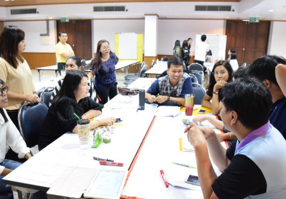 ภาพกิจกรรม คณะวิทยาศาสตร์และเทคโนโลยี เข้าร่วมอบรมการพัฒนาชุดโครงการวิจัยร่วมกับพี่เลี้ยงนักวิจัย