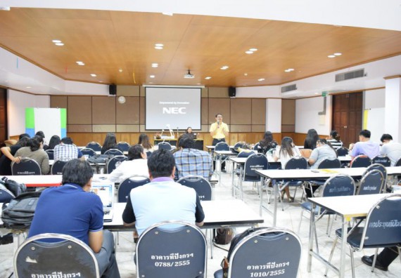 ภาพกิจกรรม คณะวิทยาศาสตร์และเทคโนโลยี เข้าร่วมอบรมการพัฒนาชุดโครงการวิจัยร่วมกับพี่เลี้ยงนักวิจัย