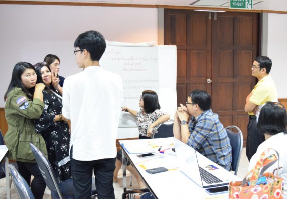 ภาพกิจกรรม คณะวิทยาศาสตร์และเทคโนโลยี เข้าร่วมอบรมการพัฒนาชุดโครงการวิจัยร่วมกับพี่เลี้ยงนักวิจัย