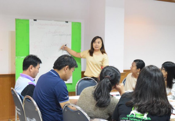 ภาพกิจกรรม คณะวิทยาศาสตร์และเทคโนโลยี เข้าร่วมอบรมการพัฒนาชุดโครงการวิจัยร่วมกับพี่เลี้ยงนักวิจัย