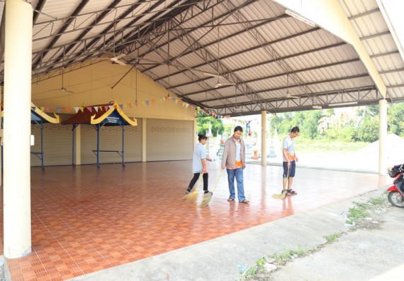 ภาพกิจกรรม คณะวิทยาศาสตร์และเทคโนโลยี เข้าร่วมกิจกรรมวันจิตอาสามหาวิทยาลัยไทย