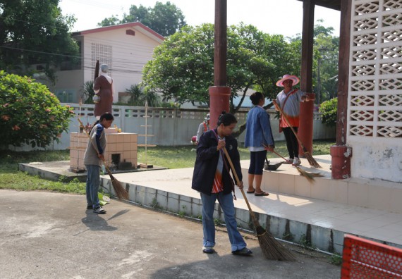 ภาพกิจกรรม คณะวิทยาศาสตร์และเทคโนโลยี เข้าร่วมกิจกรรมวันจิตอาสามหาวิทยาลัยไทย