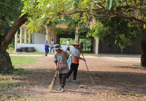 ภาพกิจกรรม คณะวิทยาศาสตร์และเทคโนโลยี เข้าร่วมกิจกรรมวันจิตอาสามหาวิทยาลัยไทย