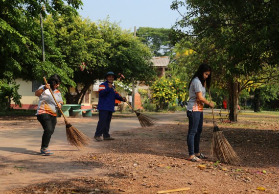 ภาพกิจกรรม คณะวิทยาศาสตร์และเทคโนโลยี เข้าร่วมกิจกรรมวันจิตอาสามหาวิทยาลัยไทย