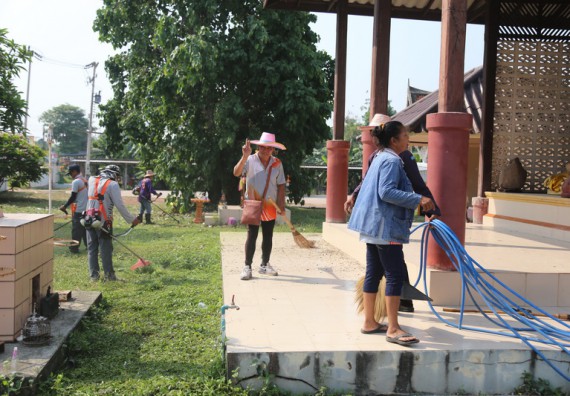 ภาพกิจกรรม คณะวิทยาศาสตร์และเทคโนโลยี เข้าร่วมกิจกรรมวันจิตอาสามหาวิทยาลัยไทย