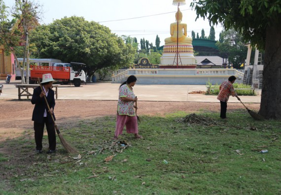 ภาพกิจกรรม คณะวิทยาศาสตร์และเทคโนโลยี เข้าร่วมกิจกรรมวันจิตอาสามหาวิทยาลัยไทย