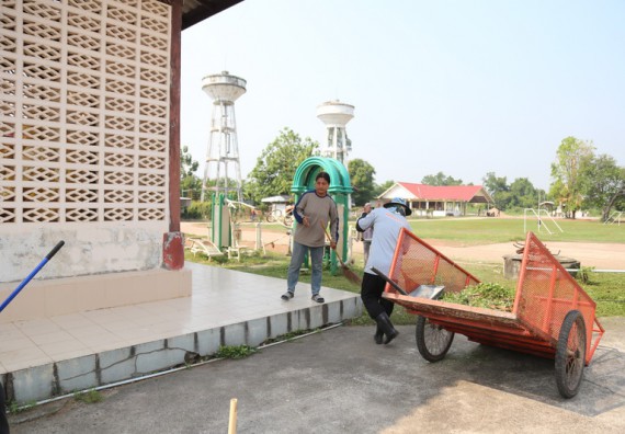 ภาพกิจกรรม คณะวิทยาศาสตร์และเทคโนโลยี เข้าร่วมกิจกรรมวันจิตอาสามหาวิทยาลัยไทย