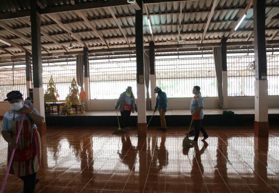 ภาพกิจกรรม คณะวิทยาศาสตร์และเทคโนโลยี เข้าร่วมกิจกรรมวันจิตอาสามหาวิทยาลัยไทย