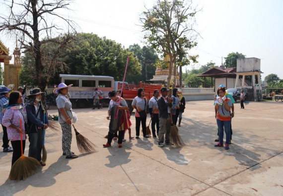 ภาพกิจกรรม คณะวิทยาศาสตร์และเทคโนโลยี เข้าร่วมกิจกรรมวันจิตอาสามหาวิทยาลัยไทย