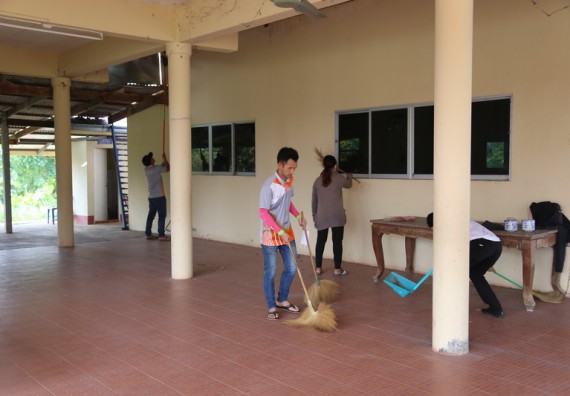 ภาพกิจกรรม คณะวิทยาศาสตร์และเทคโนโลยี เข้าร่วมกิจกรรมวันจิตอาสามหาวิทยาลัยไทย