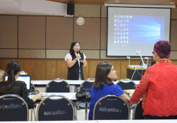 ภาพกิจกรรม คณะวิทยาศาสตร์และเทคโนโลยี เข้าร่วมนำเสนอผลการจัดการความรู้ ประจำปีการศึกษา 2560