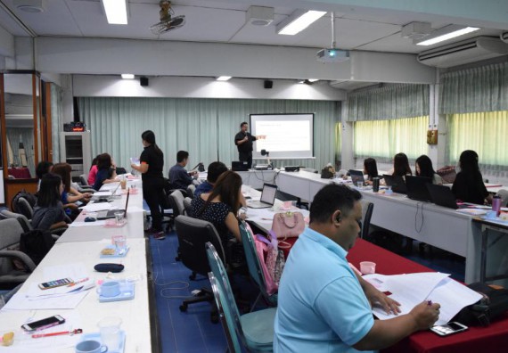 ภาพกิจกรรม คณะวิทยาศาสตร์และเทคโนโลยี เข้าร่วมกิจกรรมการเขียนโครงร่างวิจัยทางวัฒนธรรม