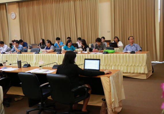 ภาพกิจกรรม คณะวิทยาศาสตร์และเทคโนโลยี เข้าร่วมกิจกรรมแลกเปลี่ยนเรียนรู้และทบทวนระบบและกลไกการประกันคุณภาพหลักสูตร ปีการศึกษา 2561