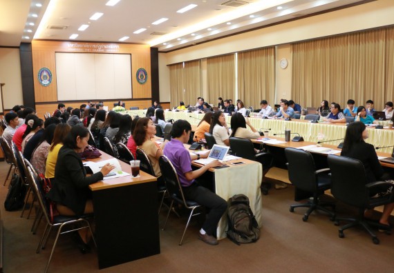 ภาพกิจกรรม คณะวิทยาศาสตร์และเทคโนโลยี เข้าร่วมกิจกรรมแลกเปลี่ยนเรียนรู้และทบทวนระบบและกลไกการประกันคุณภาพหลักสูตร ปีการศึกษา 2561