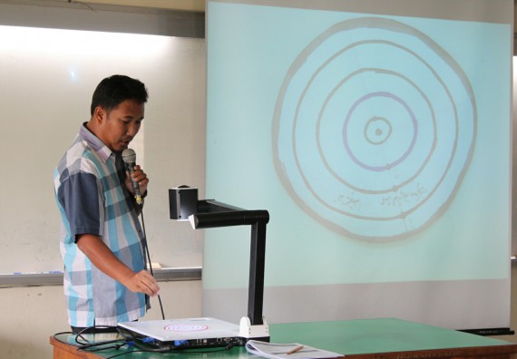 ภาพกิจกรรม โปรแกรมวิชาคณิตศาสตร์ จัดการอบรมเชิงปฏิบัติการ เรื่อง การจัดทำโครงงานและการใช้โปรแกรมสำเร็จรูปทางคณิตศาสตร์