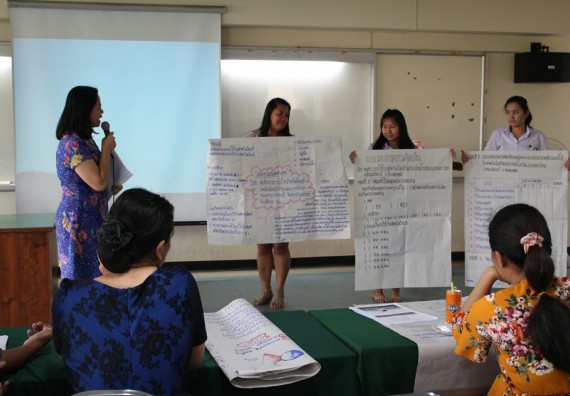 ภาพกิจกรรม โปรแกรมวิชาคณิตศาสตร์ จัดการอบรมเชิงปฏิบัติการ เรื่อง การจัดทำโครงงานและการใช้โปรแกรมสำเร็จรูปทางคณิตศาสตร์