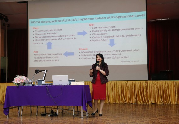 ภาพกิจกรรม คณะวิทยาศาสตร์และเทคโนโลยี เข้าร่วมการอบรม AUN QA implementation and Gap Analysis