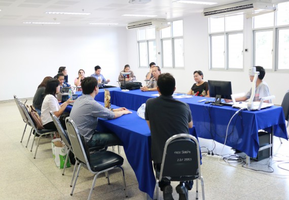 ภาพกิจกรรม คณะวิทยาศาสตร์และเทคโนโลยี จัดการประชุม เรื่อง การจัดอบรมโครงงานวิทยาศาสตร์และการใช้ทรัพยากรท้องถิ่น