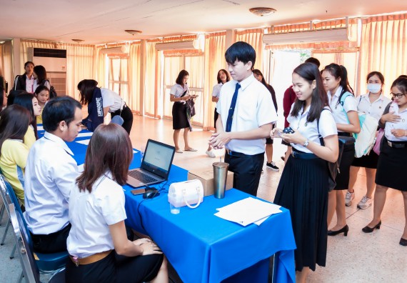 ภาพกิจกรรม สโมสรนักศึกษาคณะวิทยาศาสตร์และเทคโนโลยี จัดโครงการบริการนักศึกษาและศิษย์เก่า “กิจกรรมเตรียมความพร้อมเพื่อการทำงาน”