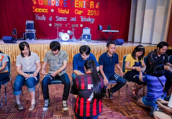 ภาพกิจกรรม สโมสรนักศึกษาคณะวิทยาศาสตร์และเทคโนโลยี จัดกิจกรรมสายสัมพันธ์น้อง-พี่ คณะวิทยาศาสตร์และเทคโนโลยี