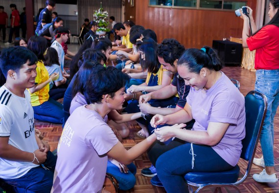 ภาพกิจกรรม สโมสรนักศึกษาคณะวิทยาศาสตร์และเทคโนโลยี จัดกิจกรรมสายสัมพันธ์น้อง-พี่ คณะวิทยาศาสตร์และเทคโนโลยี