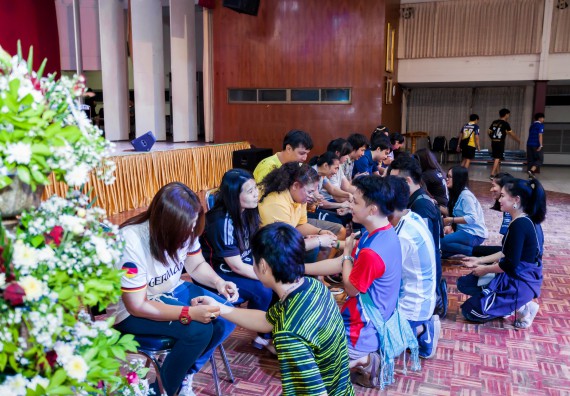 ภาพกิจกรรม สโมสรนักศึกษาคณะวิทยาศาสตร์และเทคโนโลยี จัดกิจกรรมสายสัมพันธ์น้อง-พี่ คณะวิทยาศาสตร์และเทคโนโลยี