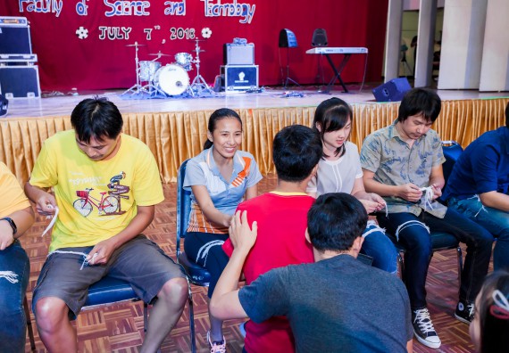 ภาพกิจกรรม สโมสรนักศึกษาคณะวิทยาศาสตร์และเทคโนโลยี จัดกิจกรรมสายสัมพันธ์น้อง-พี่ คณะวิทยาศาสตร์และเทคโนโลยี