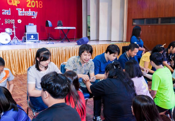 ภาพกิจกรรม สโมสรนักศึกษาคณะวิทยาศาสตร์และเทคโนโลยี จัดกิจกรรมสายสัมพันธ์น้อง-พี่ คณะวิทยาศาสตร์และเทคโนโลยี