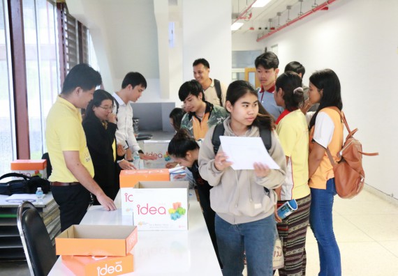 ภาพกิจกรรม  คณะวิทยาศาสตร์และเทคโนโลยี จัดโครงการพัฒนาทักษะภาษาอังกฤษสำหรับนักศึกษาคณะวิทยาศาสตร์และเทคโนโลยี