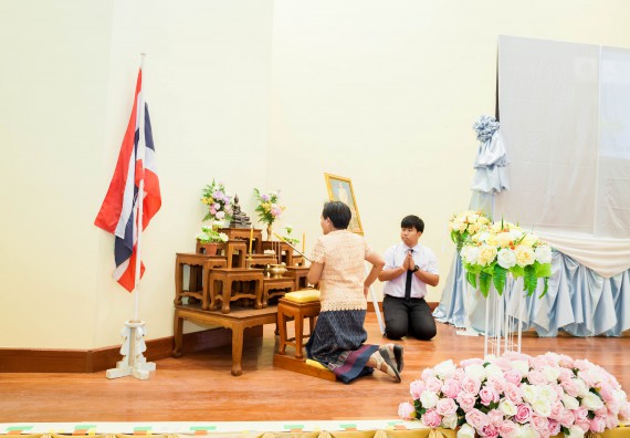 ภาพกิจกรรม สโมสรนักศึกษาคณะวิทยาศาสตร์และเทคโนโลยี จัดกิจกรรมไหว้ครู คณะวิทยาศาสตร์และเทคโนโลยี ประจำปี 2561